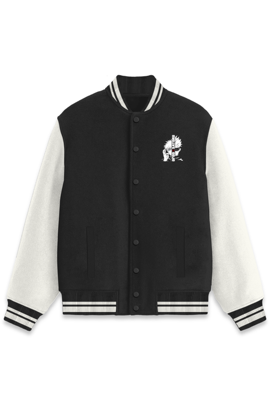 Make a bold statement with this Varsity Jacket featuring Gojo Satoru!